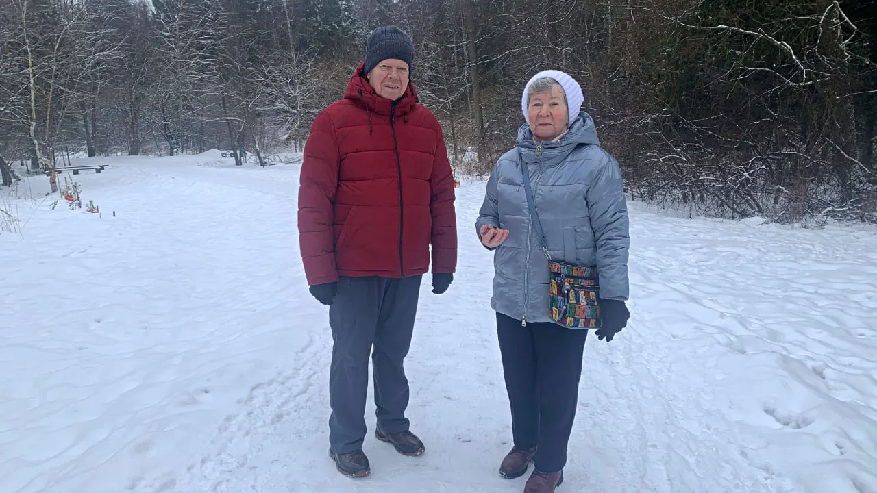 Виктор и Екатерина Мовчан в городском парке. Фото: МБУК «Городской парк культуры и отдыха»