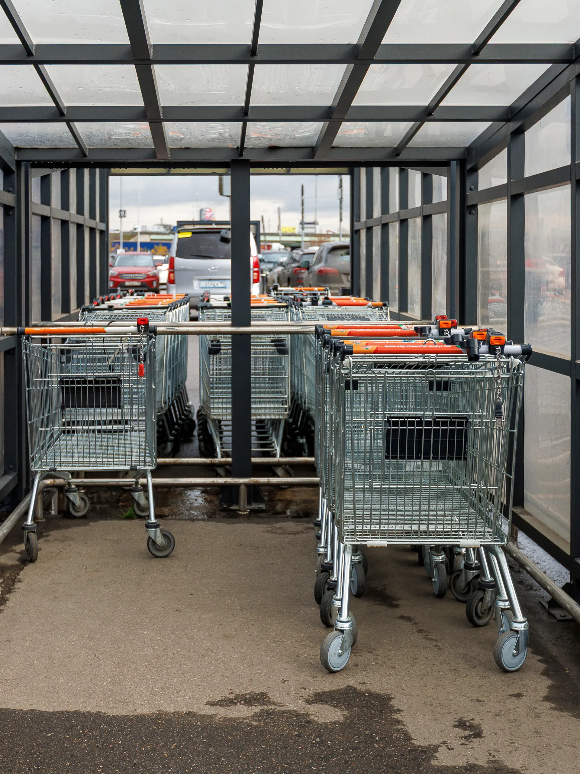 Большая картина для продуктов у гипермаркета «Глобус» в Котельниках