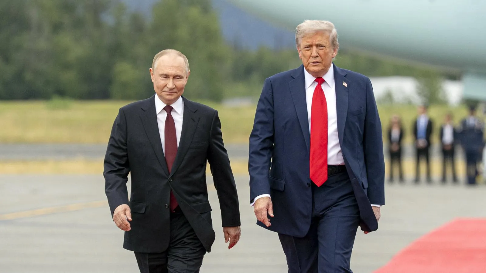 Президенты России и США Владимир Путин и Дональд Трамп, Аляска, 15 августа 2025 года. Benjamin Applebaum/Dod