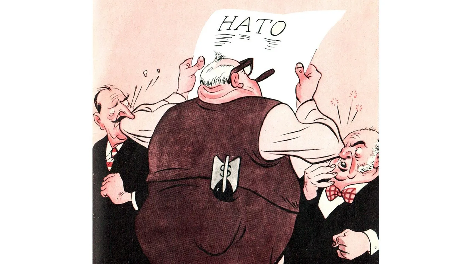Карикатура Бориса Ефимова, альбом «Мастера советской карикатуры», 1963 год