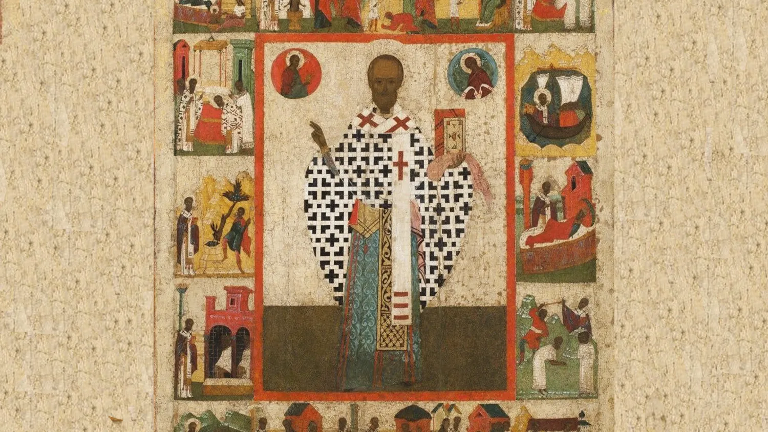 Икона «Никола Зарайский», начало XVI века. Из собрания Государственного музея-заповедника «Зарайский кремль»