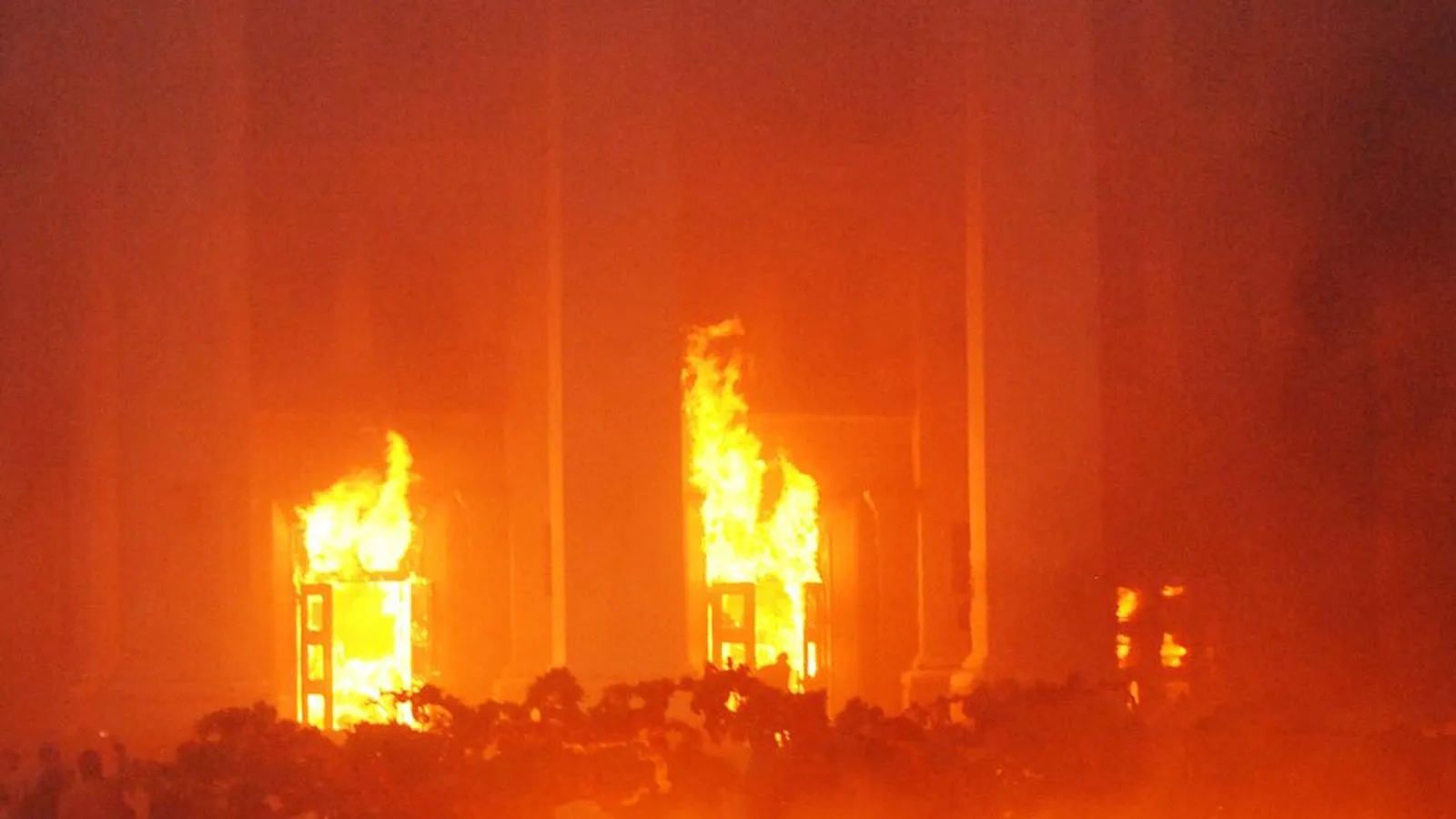Пожар в Доме профсоюзов в Одессе, 2 мая 2014 года. Александр Полищук