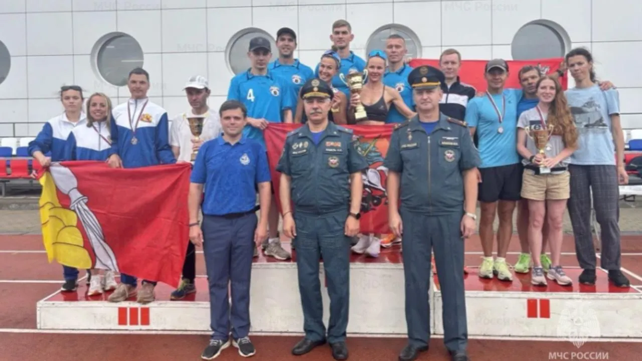 Сборная Подмосковья взяла серебро на легкоатлетическом этапе Спартакиады МЧС России в Воронеже