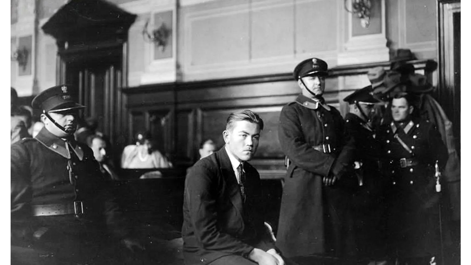 Николай Лемик во время процесса во Львовском областном суде, 30 октября 1933 года