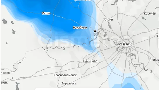 Источник: Портал Gismeteo https://www.gismeteo.ru/nowcast-krasnogorsk-11442/