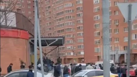кадр из видео очевидца