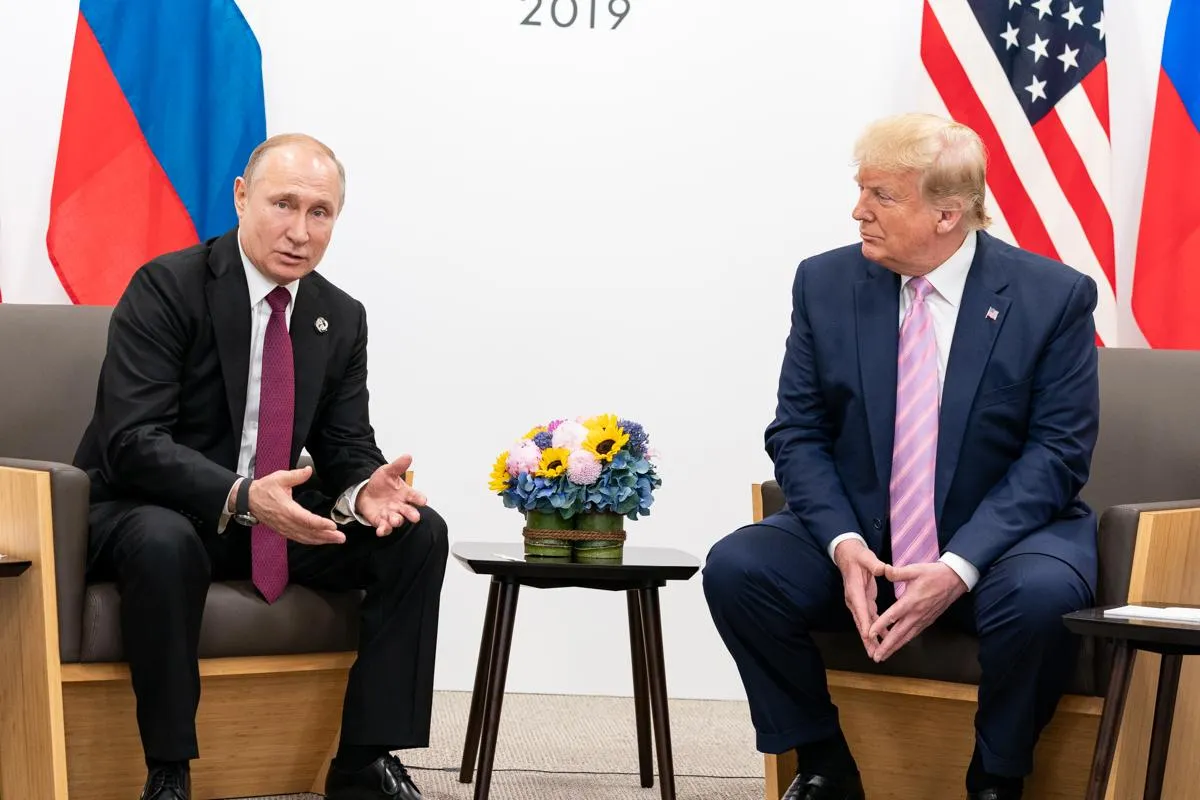 Владимир Путин и Дональд Трамп в Осаке, 2019 год. White House/Flickr.com