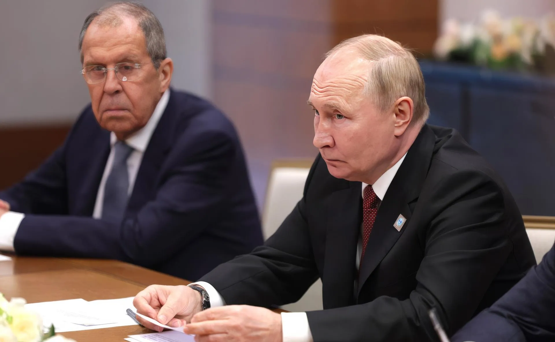 Gavriil Grigorov/Kremlin Pool/ Президент России Владимир Путин на саммите ШОС в Астане
