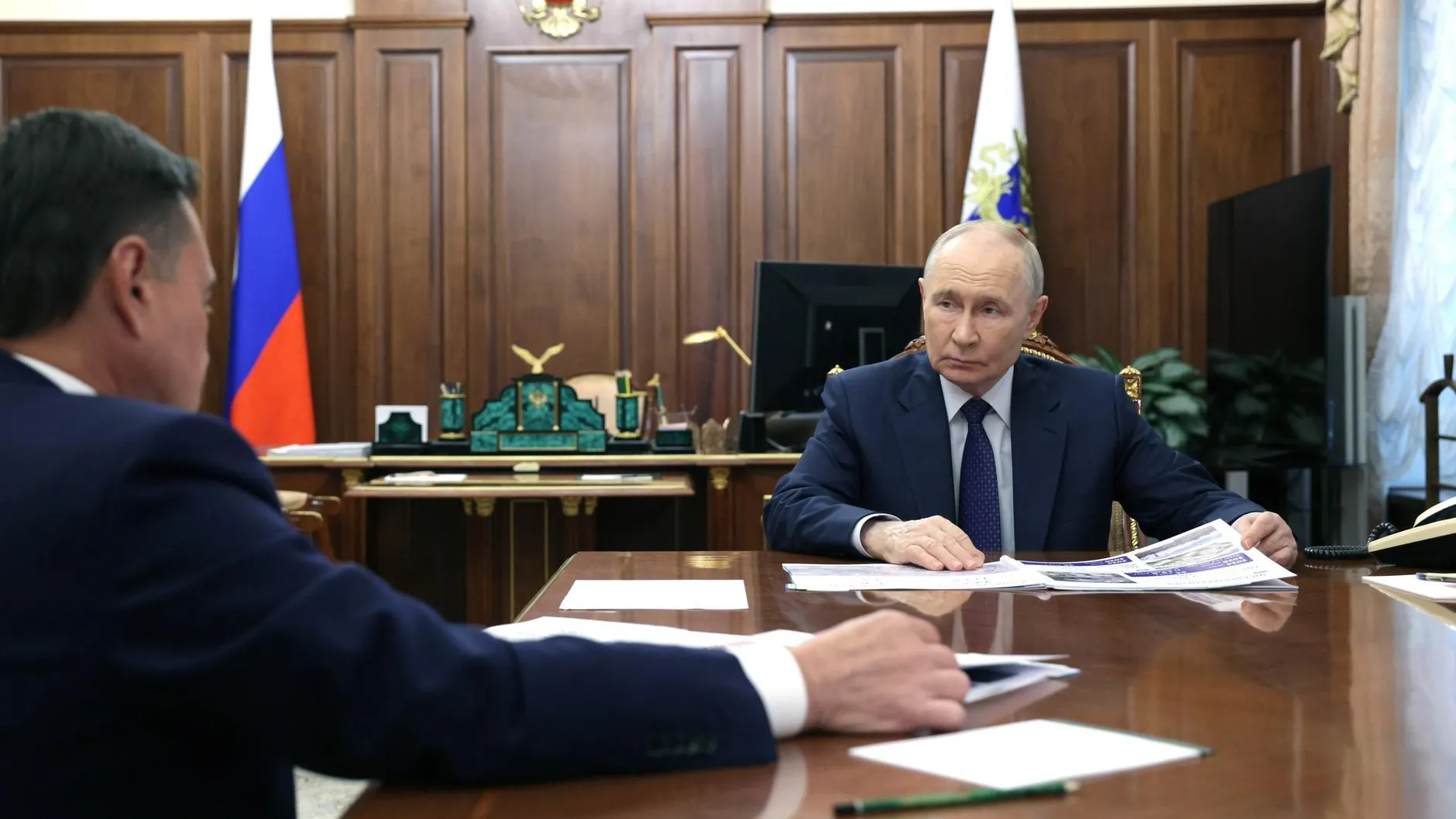 Губернатор Воробьев рассказал Путину о развитии сферы здравоохранения в Московской области