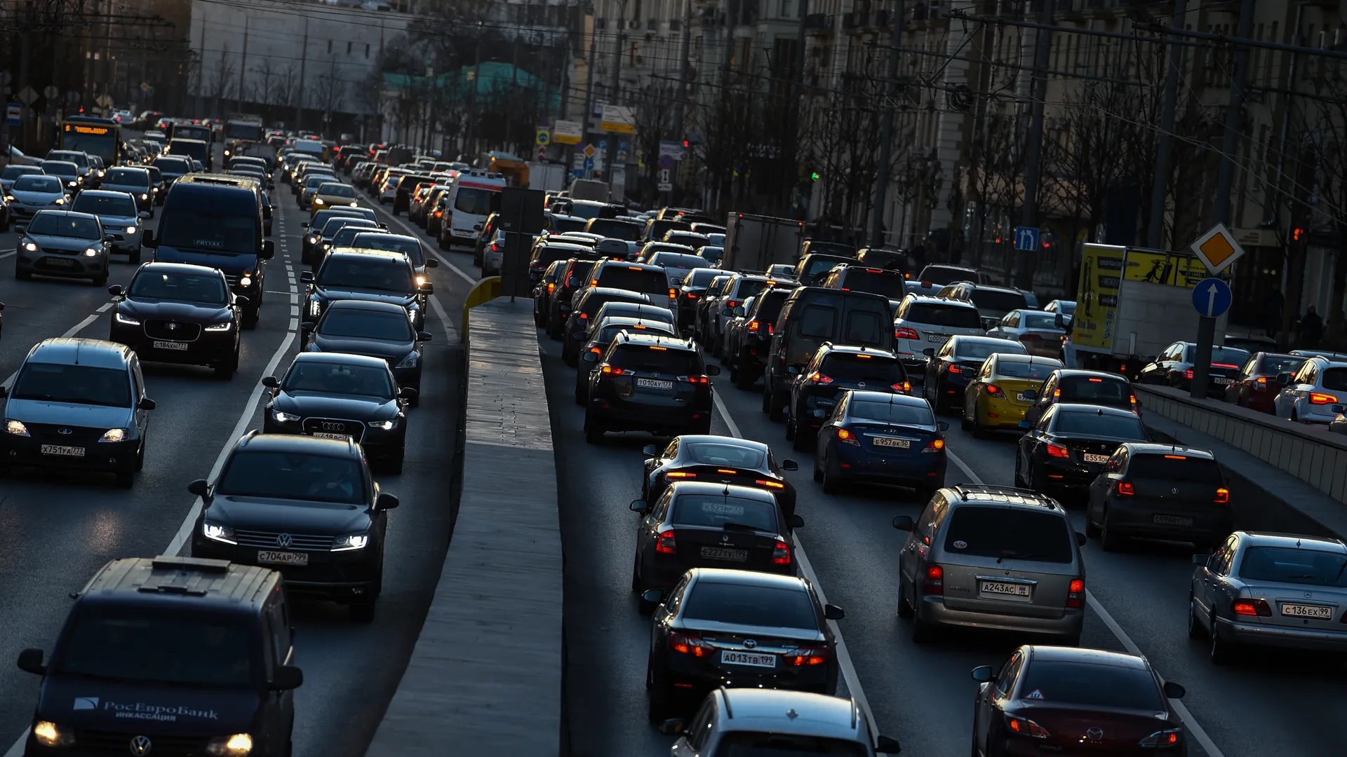 Вечерние пробки в Москве