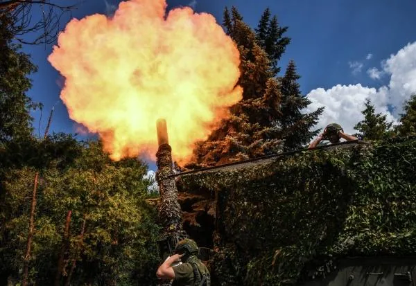Боевая работа расчета самоходного миномета 2С4 «Тюльпан». Евгений Биятов