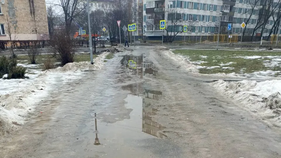 Состояние пешеходных троп в городе. Фото: t.me/chernogolovkavk