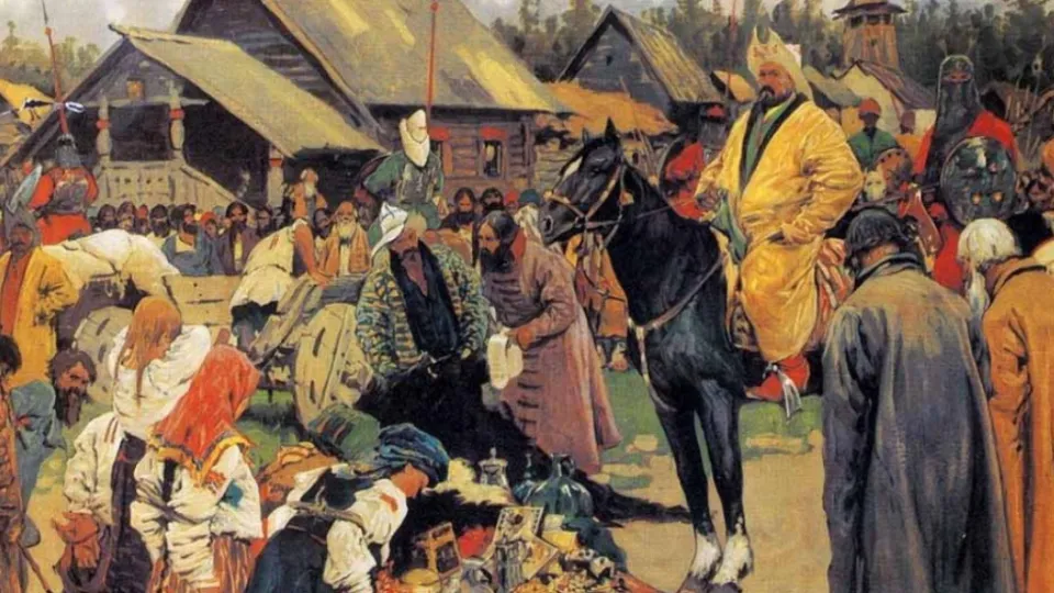 Картина «Баскаки». Автор Сергей Иванов. Из коллекции Музея истории Москвы