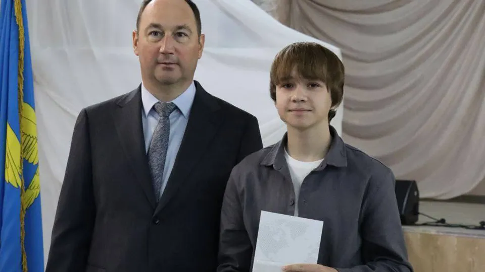 На фото глава округа Сергей Мужальских и&nbsp;Сергей Мельниченко. Фото: пресс-служба администрации г.о. Ступино