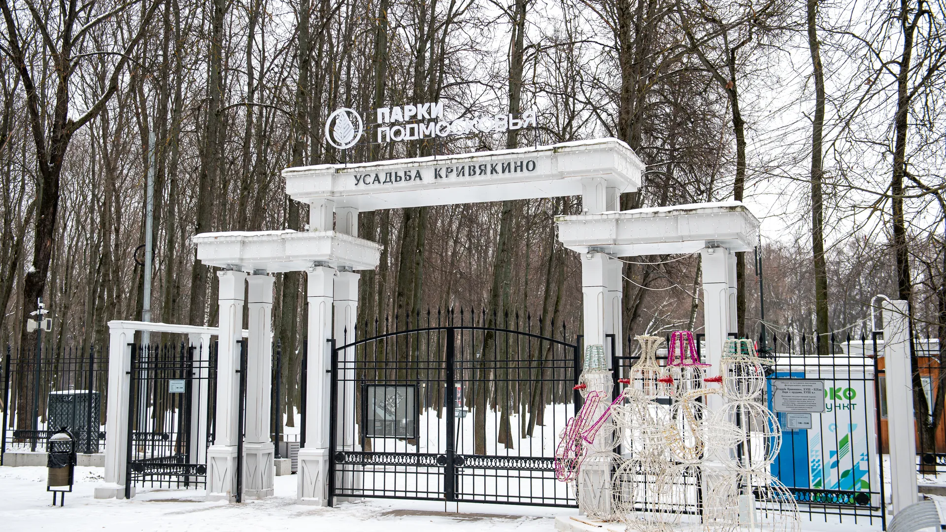 Зимние виды города Воскресенск