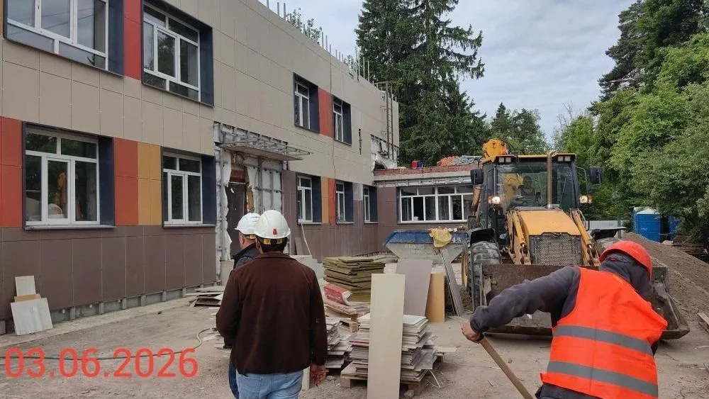 В поселке Загорянский в Щелково на 60% завершили капремонт детского сада