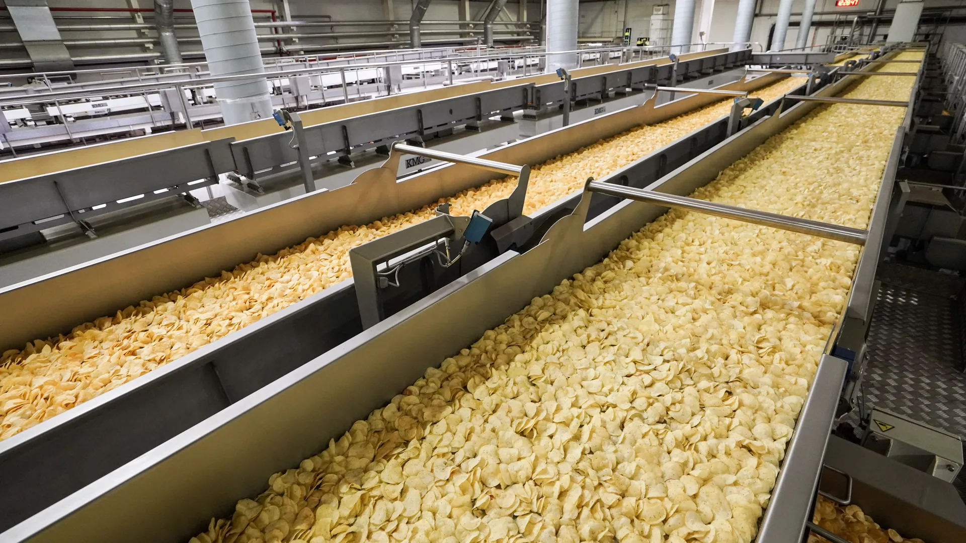Производство чипсов Lay’s на заводе PepsiCo в Кашире
