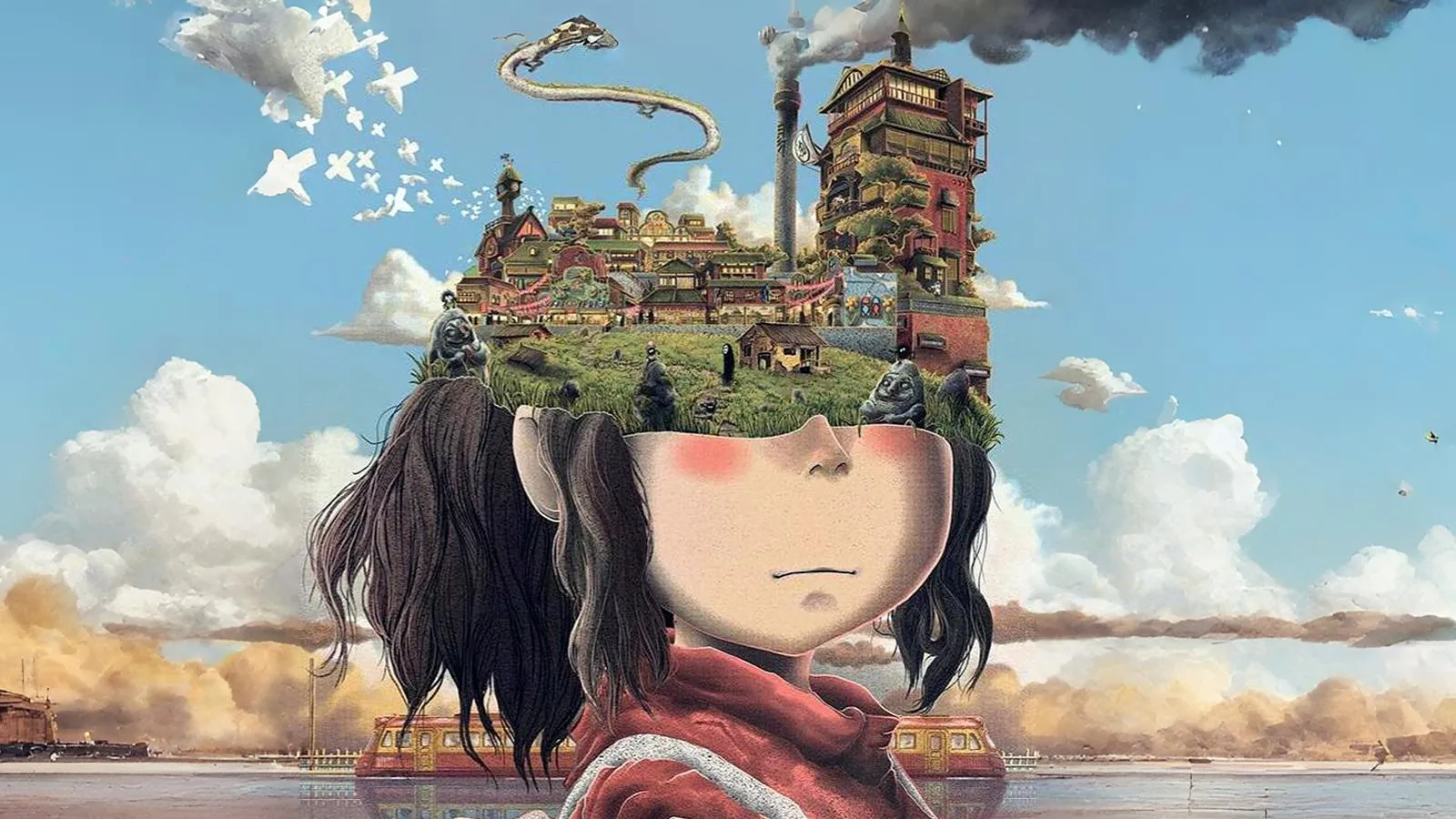 Альтернативный постер к фильму «Унесенные призраками». Nick Zonna