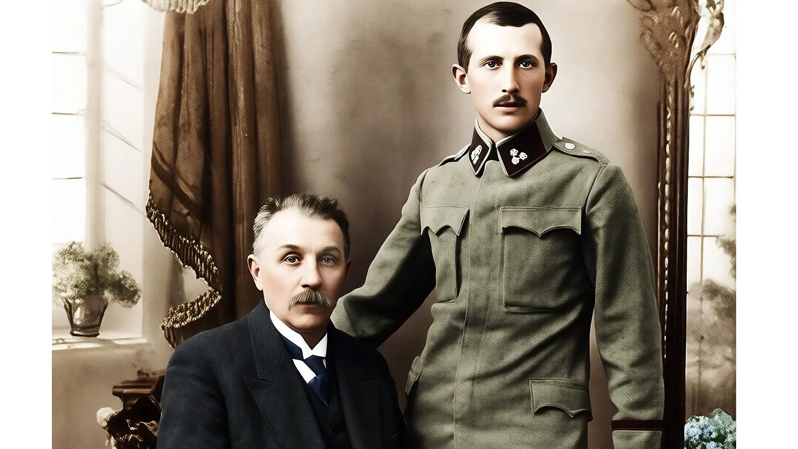 Евгений Коновалец с отцом