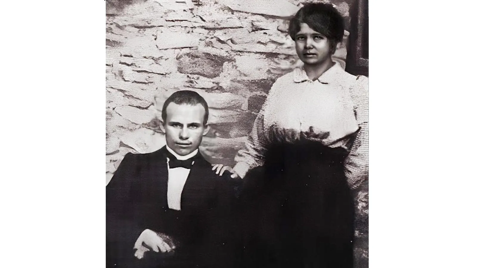 Никита Хрущев и его жена Ефросинья Писарева, 1916 год