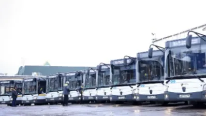 Новые автобусы в Ленинском округе. Фото: Антон Чернов