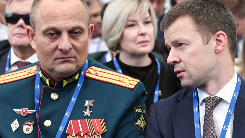 Герой России Иван Клещерев и глава Балашихи Сергей Юров. Фото:&nbsp;t.me/yrovsg