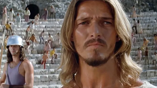 Тед Нили в роли Иисуса, кадр из х/ф Jesus Christ Superstar, 1973 год