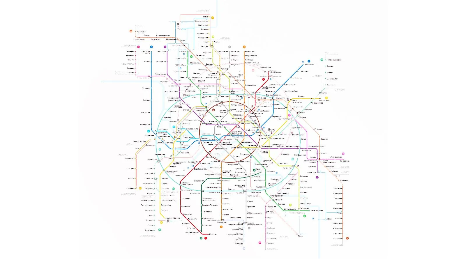 Схема метро Москвы