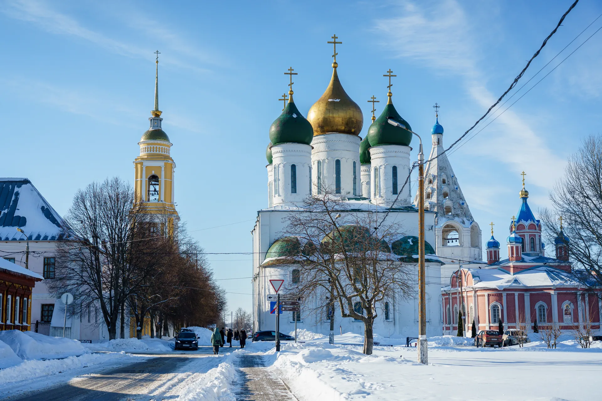 Коломна. Соборная площадь зимой