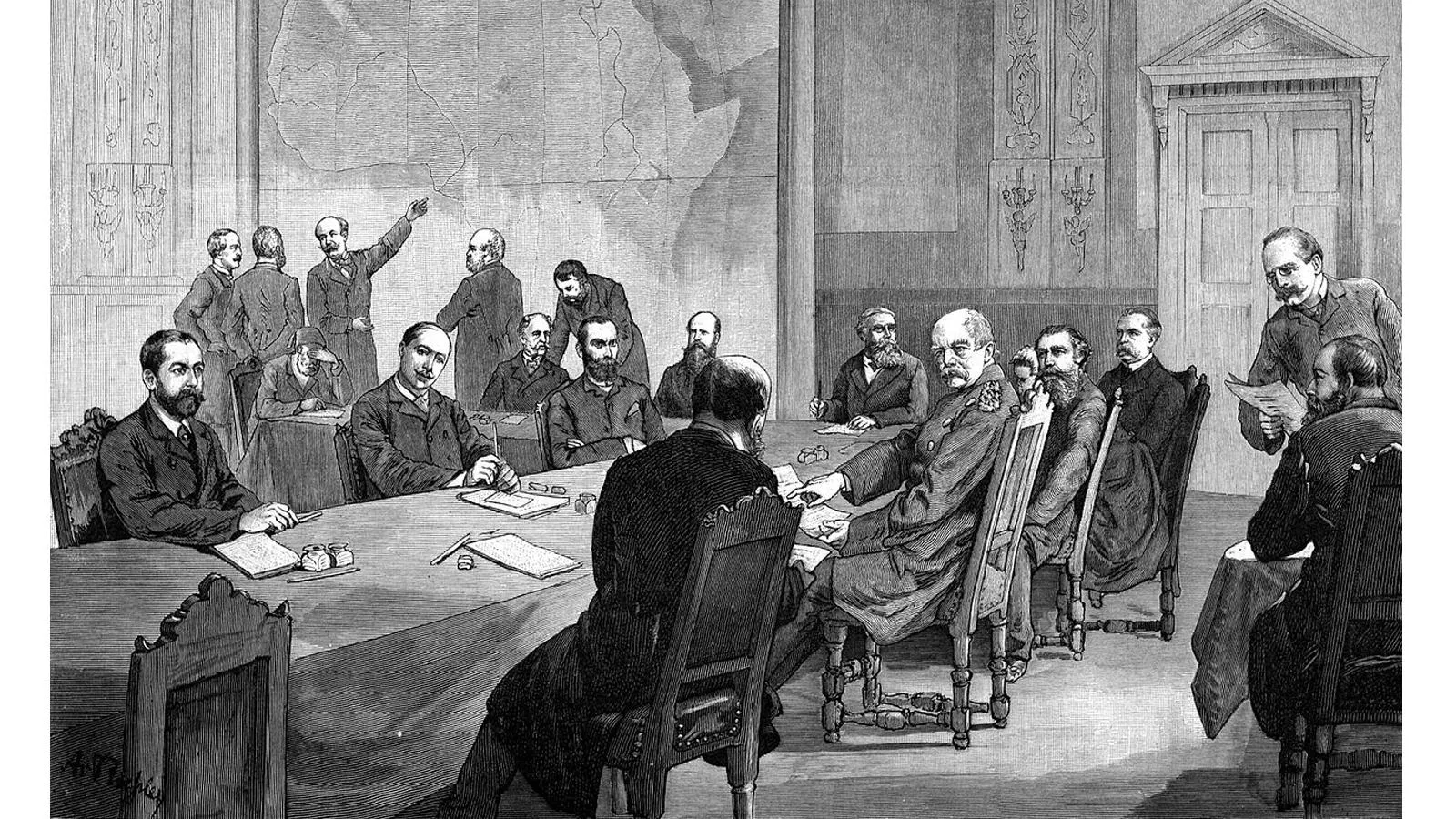 Берлинская конференция 1884 года, иллюстрация из немецкого журнала Illustrirte Zeitung