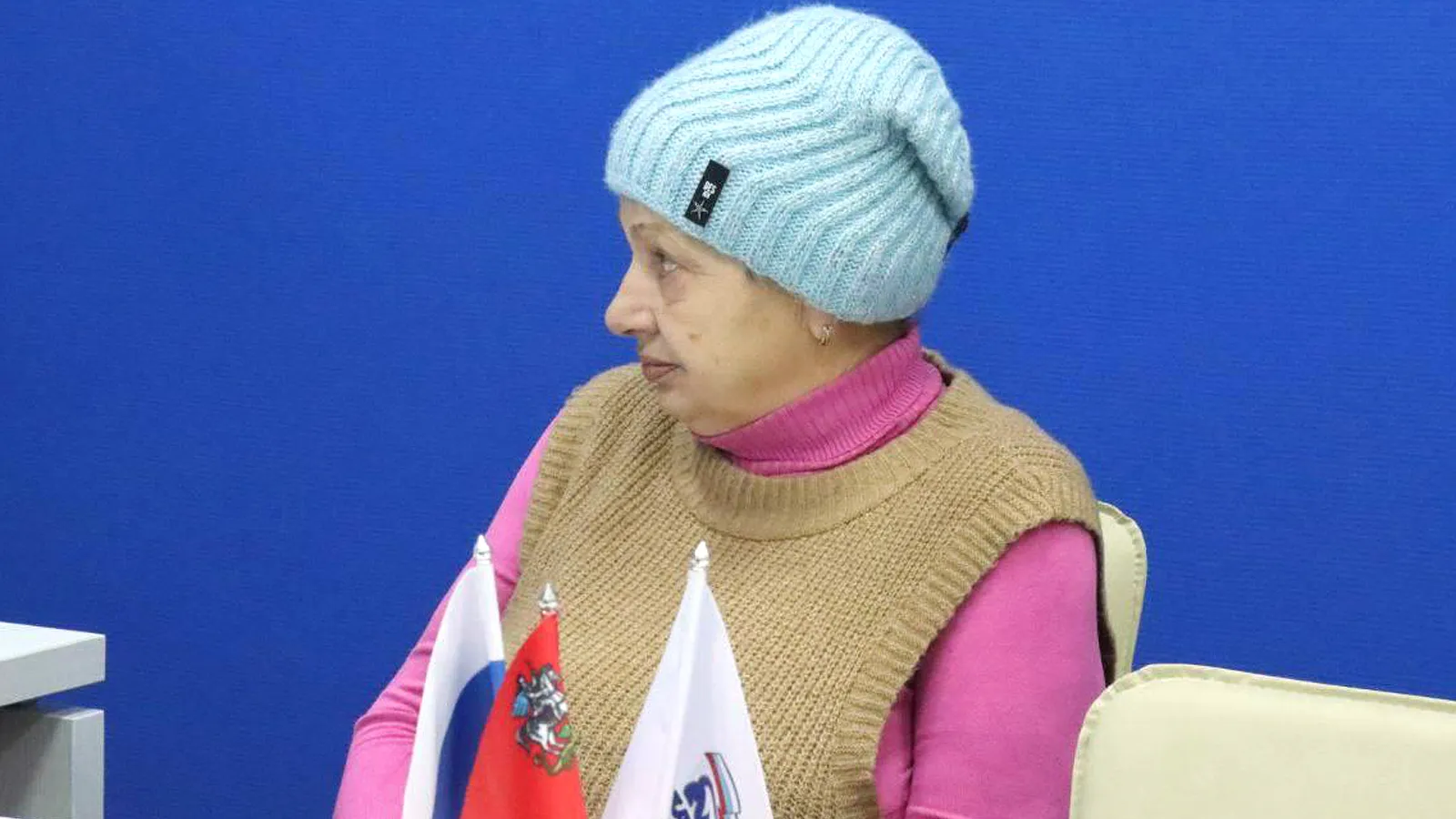 На снимке: мать участника СВО Галина. Фото: пресс-служба администрации г.о. Ступино