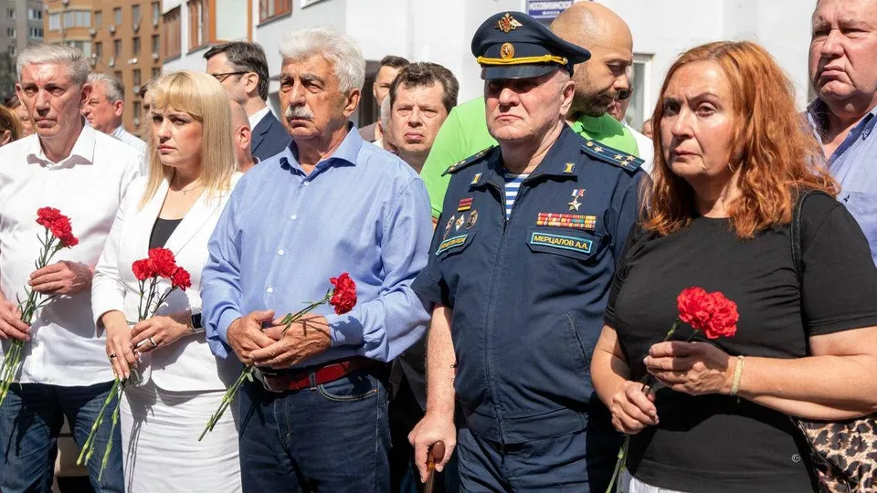 Герой России Андрей Мерцалов на патриотическом мероприятии. Фото: администрация г.о. Реутов