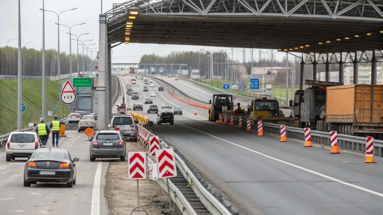 БПЛА парализовали трассу: один из выездов в сторону Москвы перекрыт