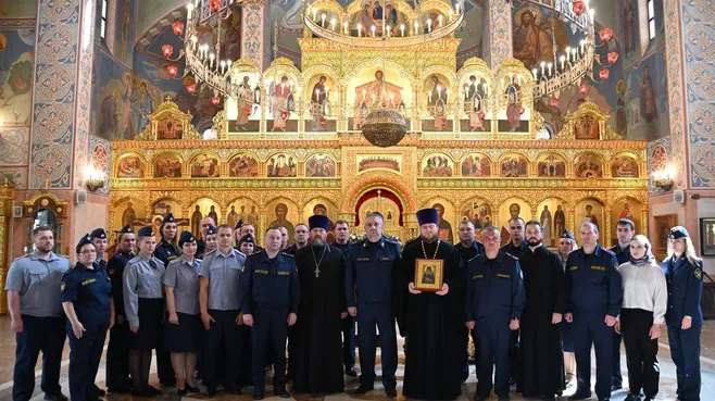 В Подмосковье сотрудники УИС почтили память преподобного Пимена Угрешского
