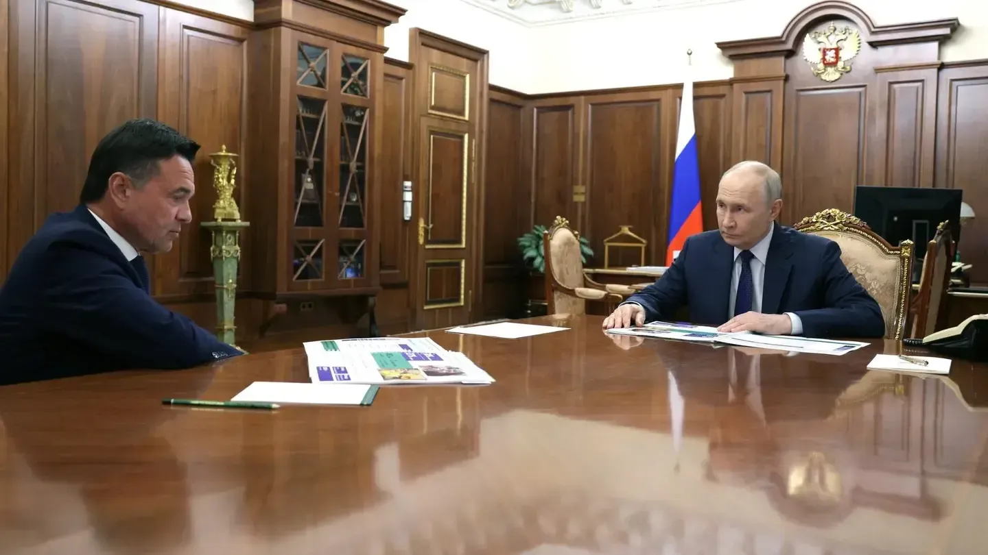 «Образование, транспорт и ИИ»: губернатор Воробьев обсудил развитие Подмосковья с Путиным