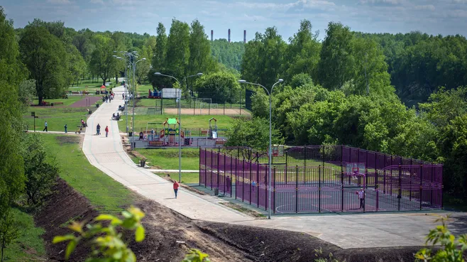 Городской парк в Долгопрудном