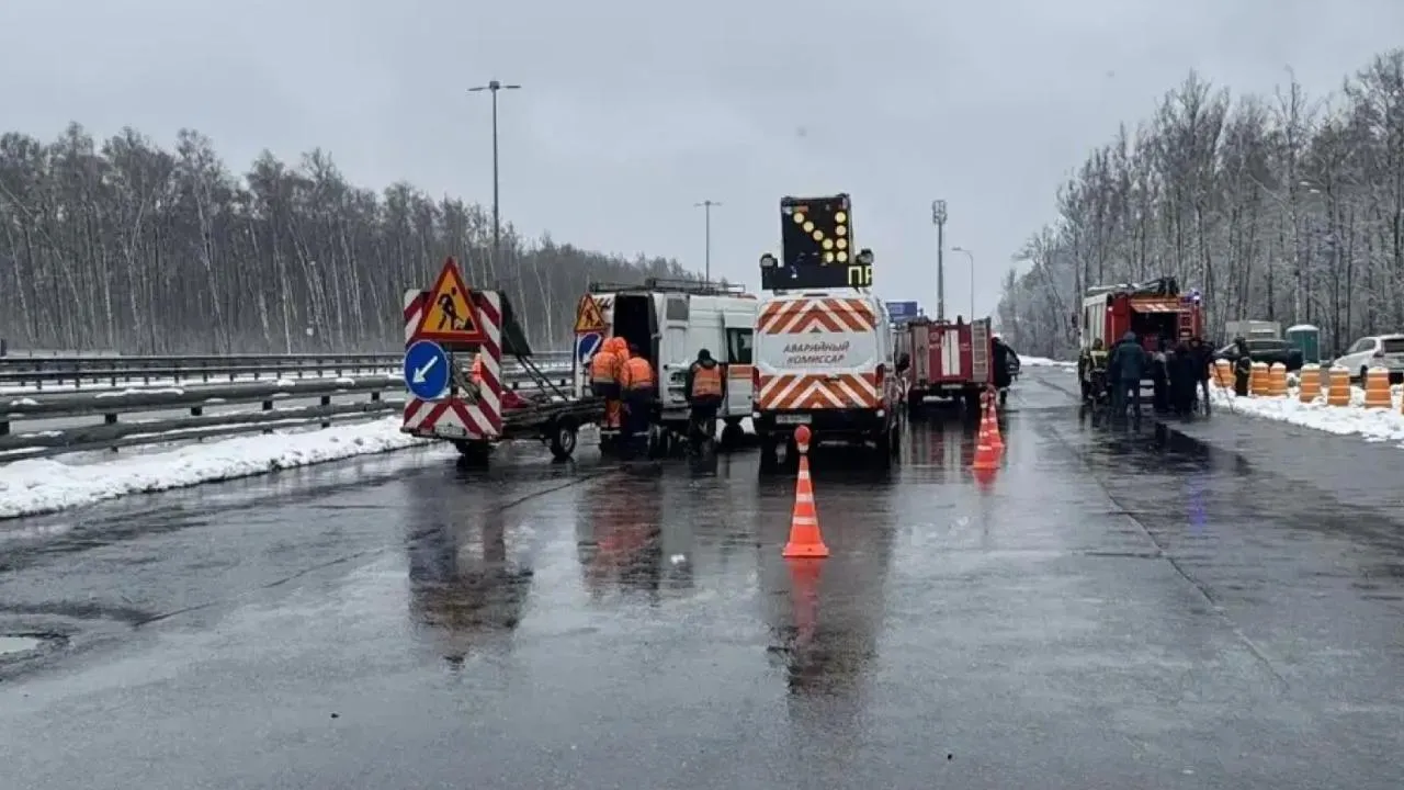 На трассе М-1 «Беларусь» в Московской области провели учения по ликвидации последствий ДТП