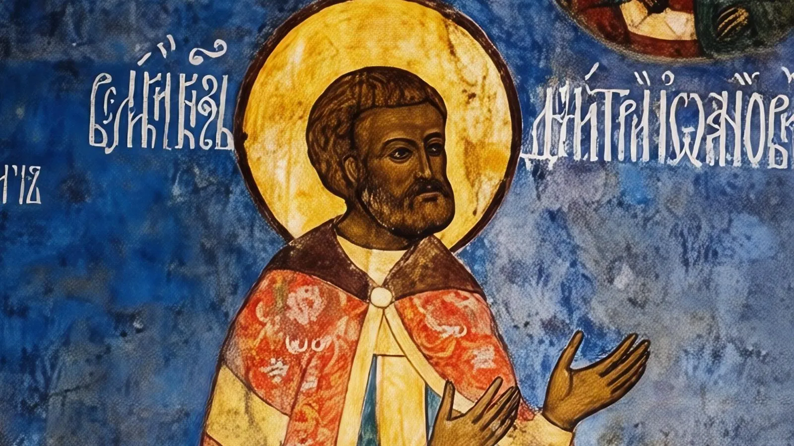 Дмитрий Донской, фреска в Архангельском соборе в Москве