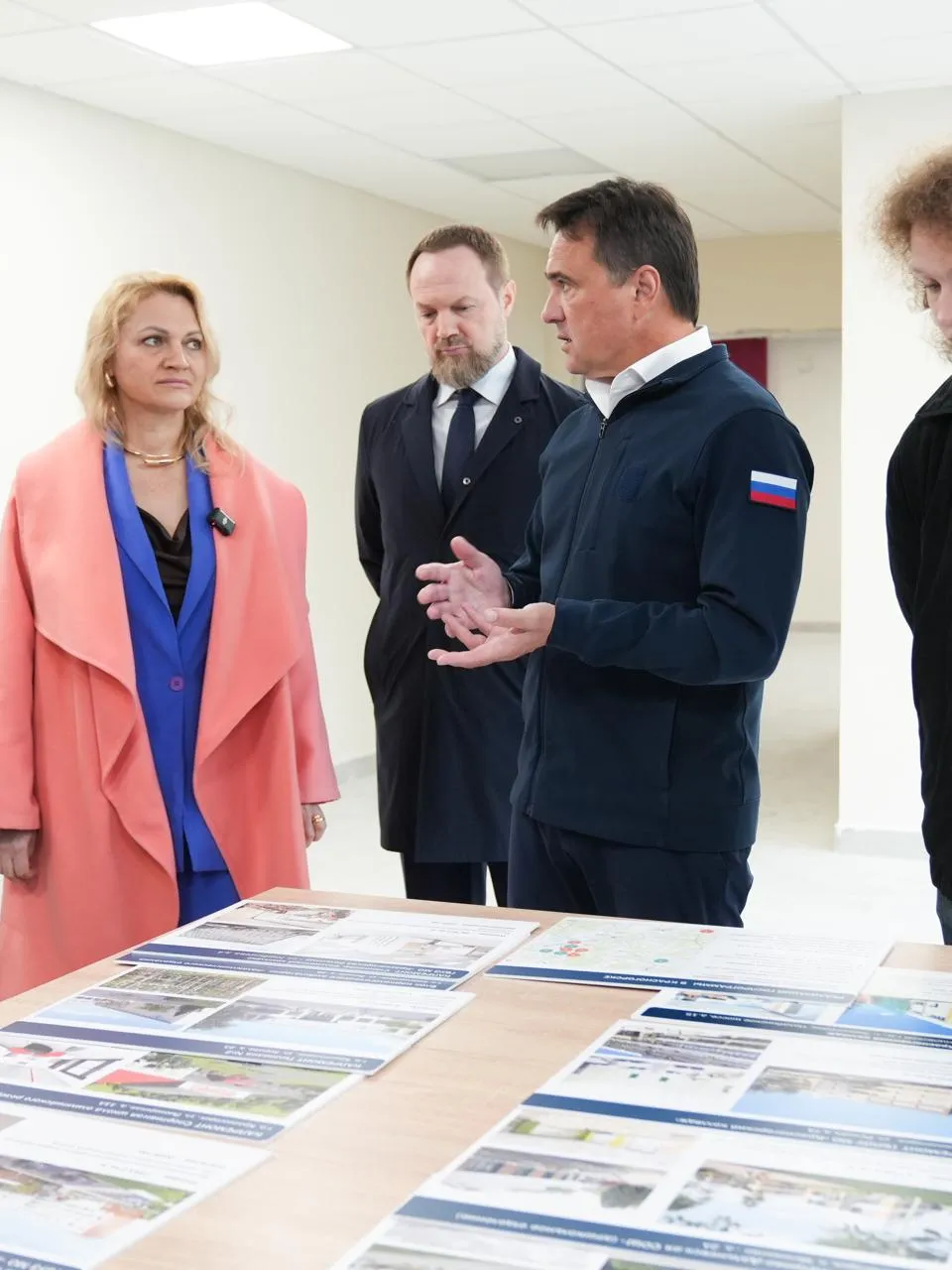 Губернатор Подмосковья проверил ход капремонта главного корпуса Красногорского колледжа