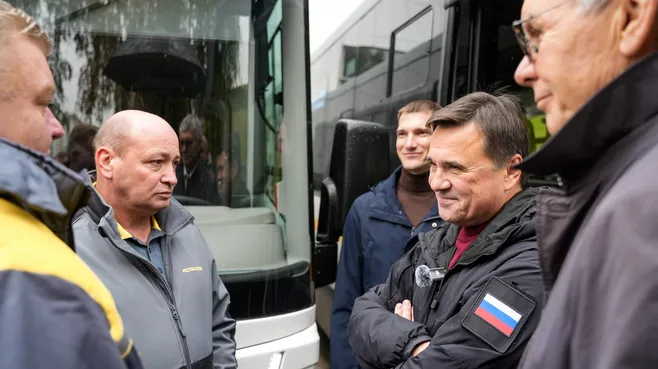 Андрей Воробьев передал партию новых автобусов округам Подмосковья