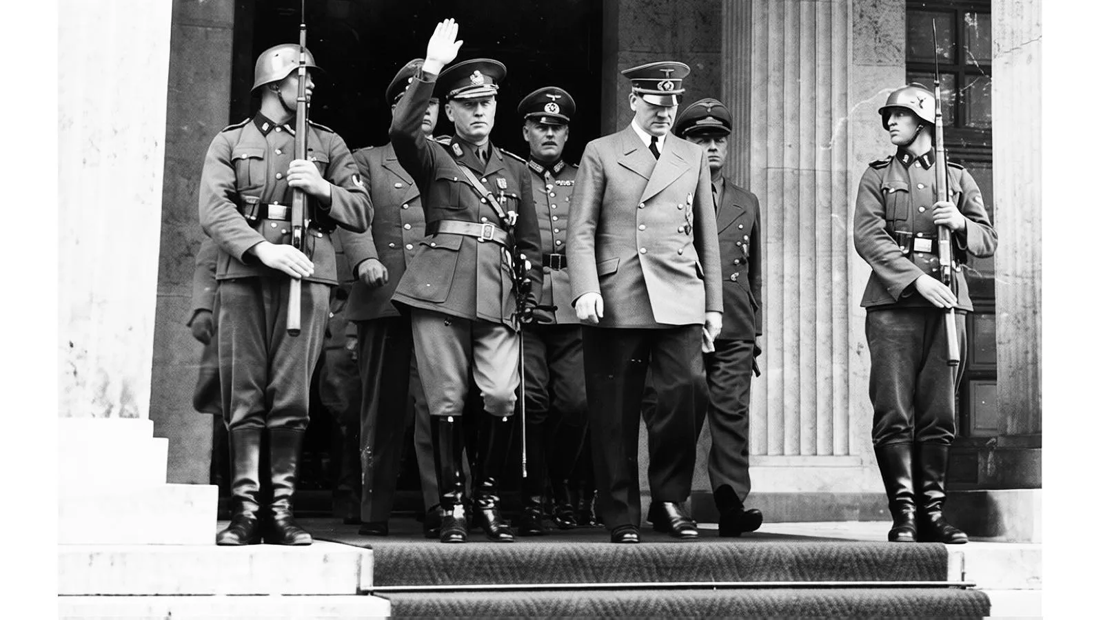 Йон Антонеску и Адольф Гитлер, Мюнхен, июнь 1941 года. Bundesarchiv