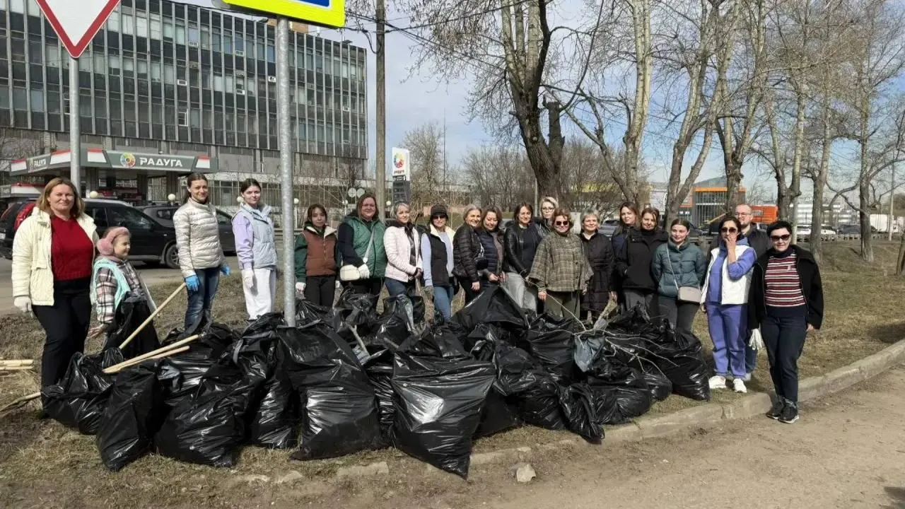 В Подольске одновременно стартовали субботники на 11 площадках