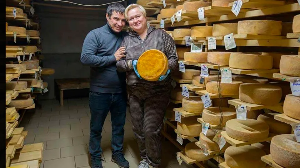 Николай и Ольга Ивановы.&nbsp;Фото: vk.com/Сыры Зарайские