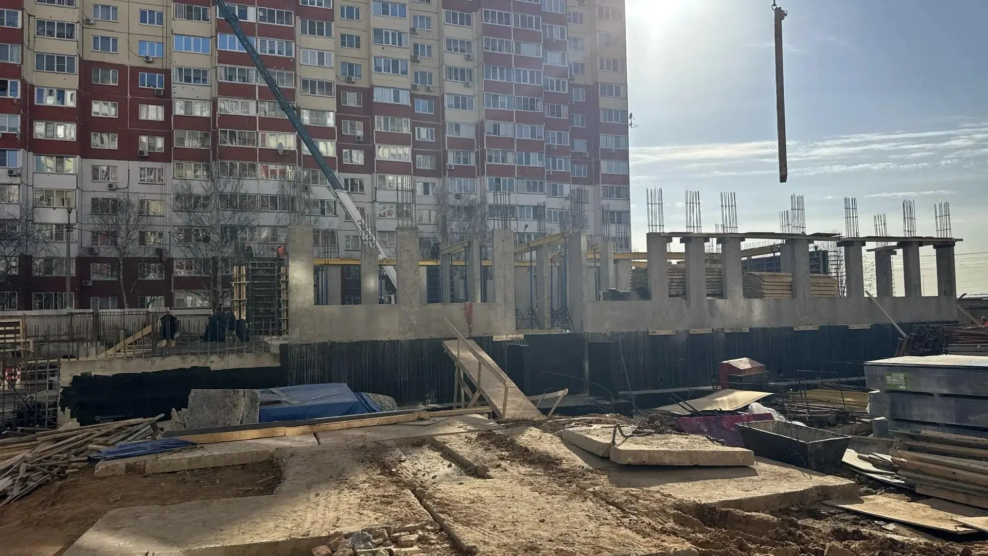 В Одинцовском стартовали монолитные работы по возведению здания детского сада