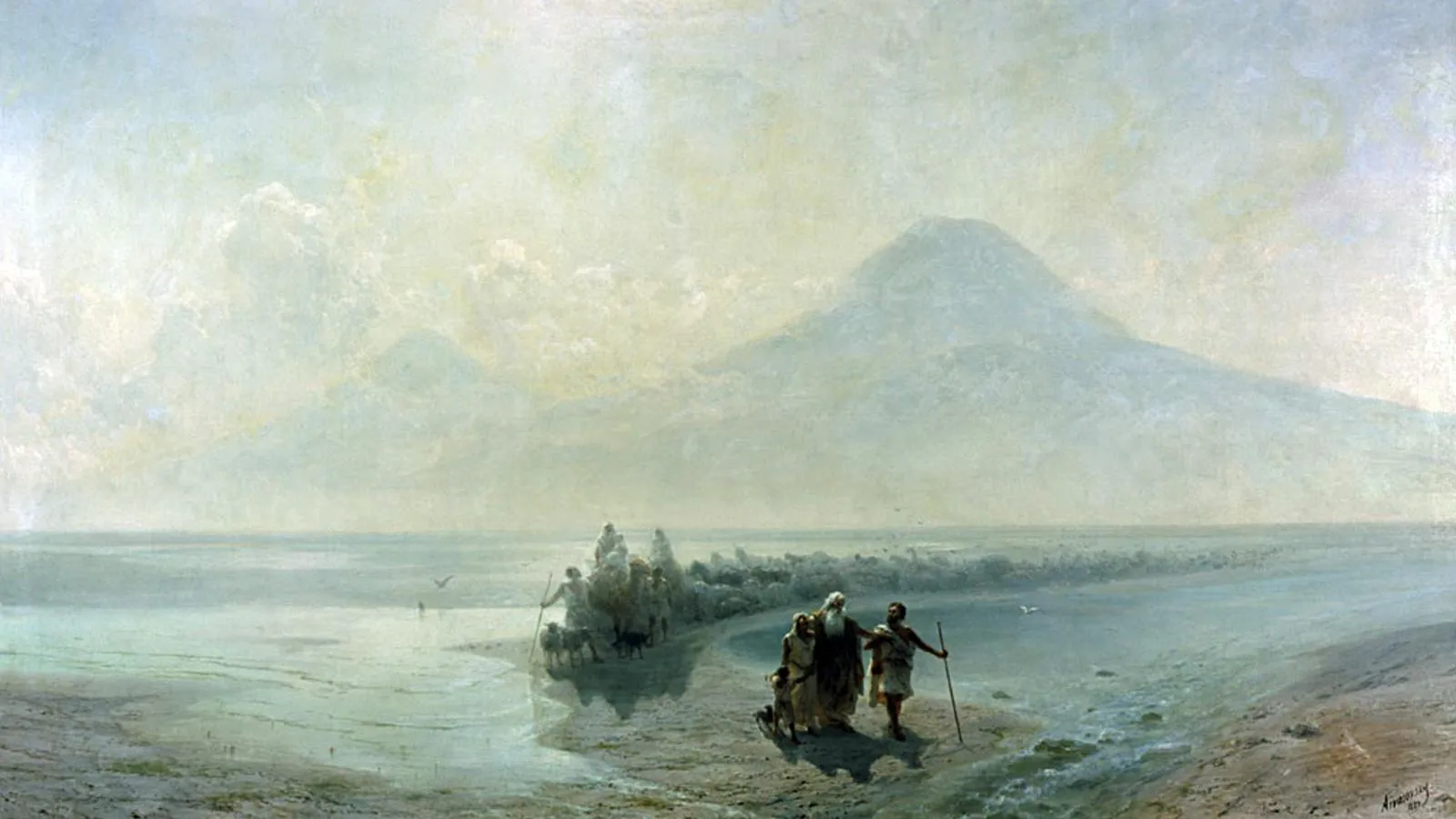 Сошествие Ноя с Арарата. Иван Айвазовский, 1889 год