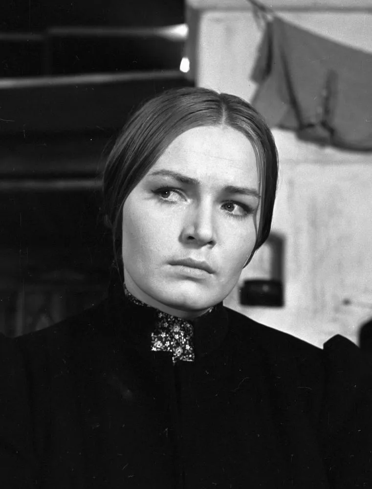Людмила Чурсина в роли Виринеи во время съемок художественного фильма «Виринея»