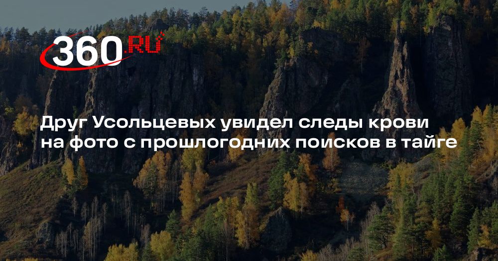 Друг Усольцевых увидел следы крови на фото с прошлогодних поисков в ...