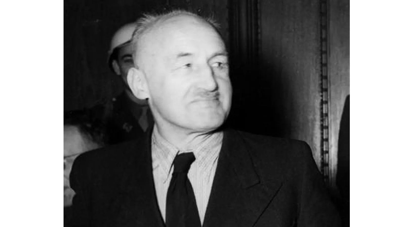 Юлиус Штрейхер во время суда, Нюренбергский процесс, 1946 год