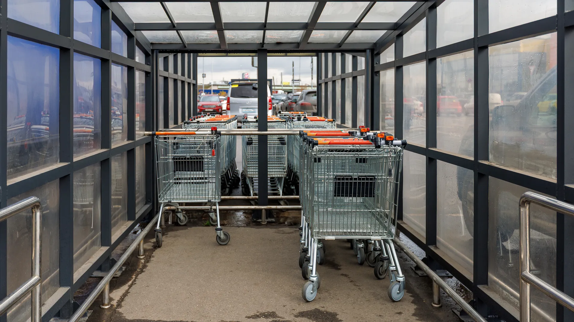 Большая картина для продуктов у гипермаркета «Глобус» в Котельниках