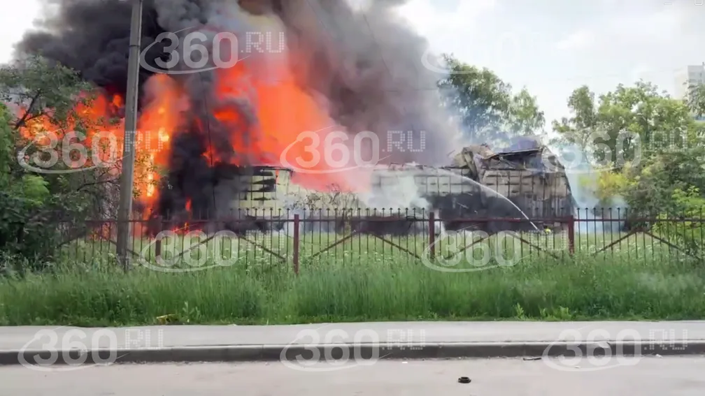 Пожар в Мытищах